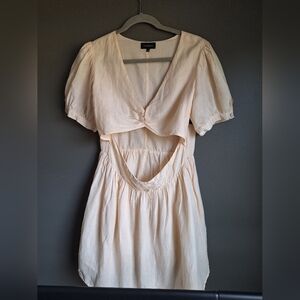 MAJORELLE Cream Mini Dress